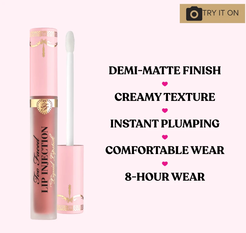 (NEW) 💋 Too Faced Lip Injection Plumping Cream Longwear Lipstick - photo 3
