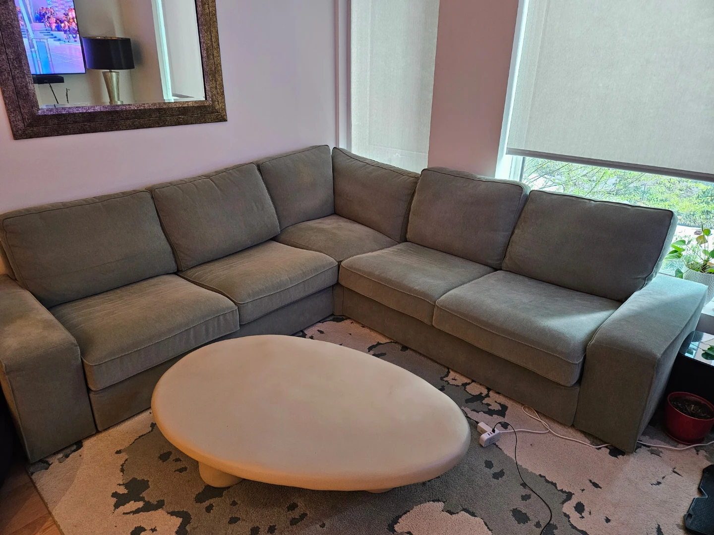 Green IKEA Sectional Sofa