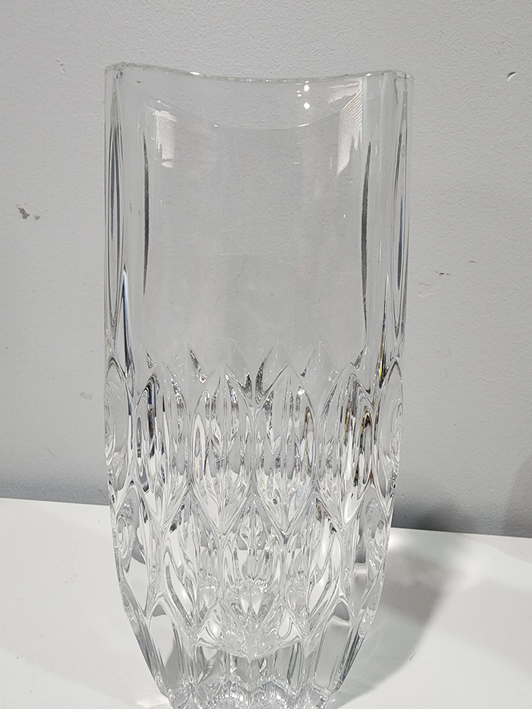 Clear Crystal Cut Glass Vase - photo 3