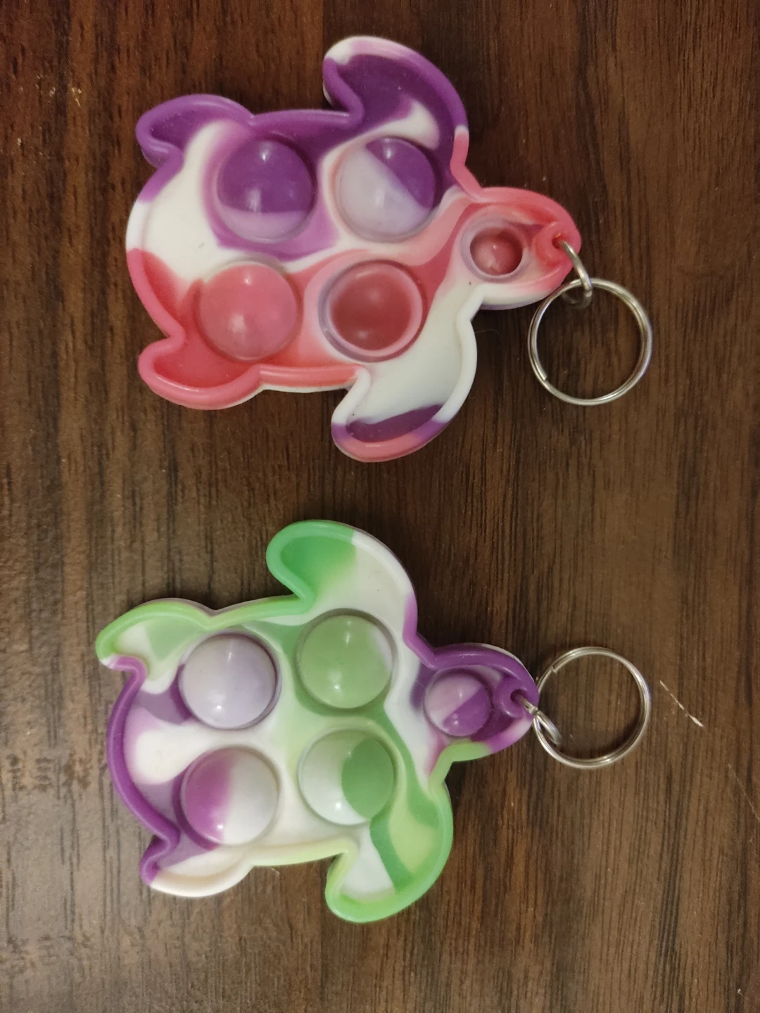 Turtle Fidget Toy Keychain Set