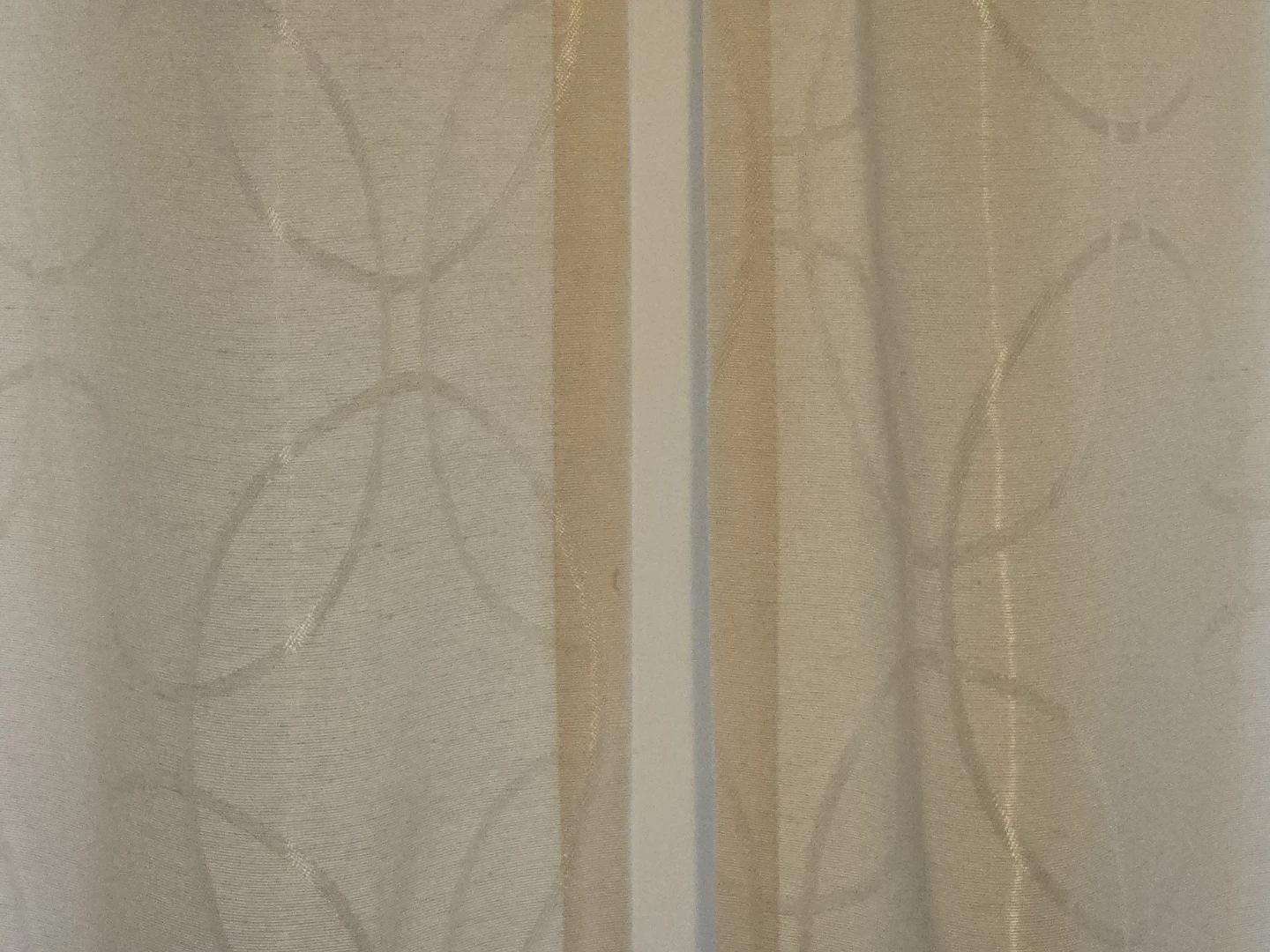 Sheer Curtains with Geometric Pattern