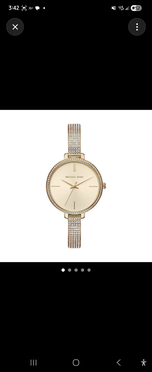 Michael Kors Women's Gold Crystal Watch MK3784