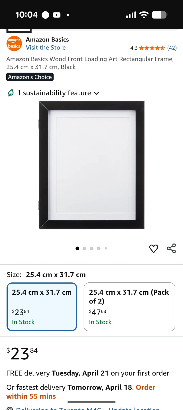 2 Frames with Prints Included. - photo 4