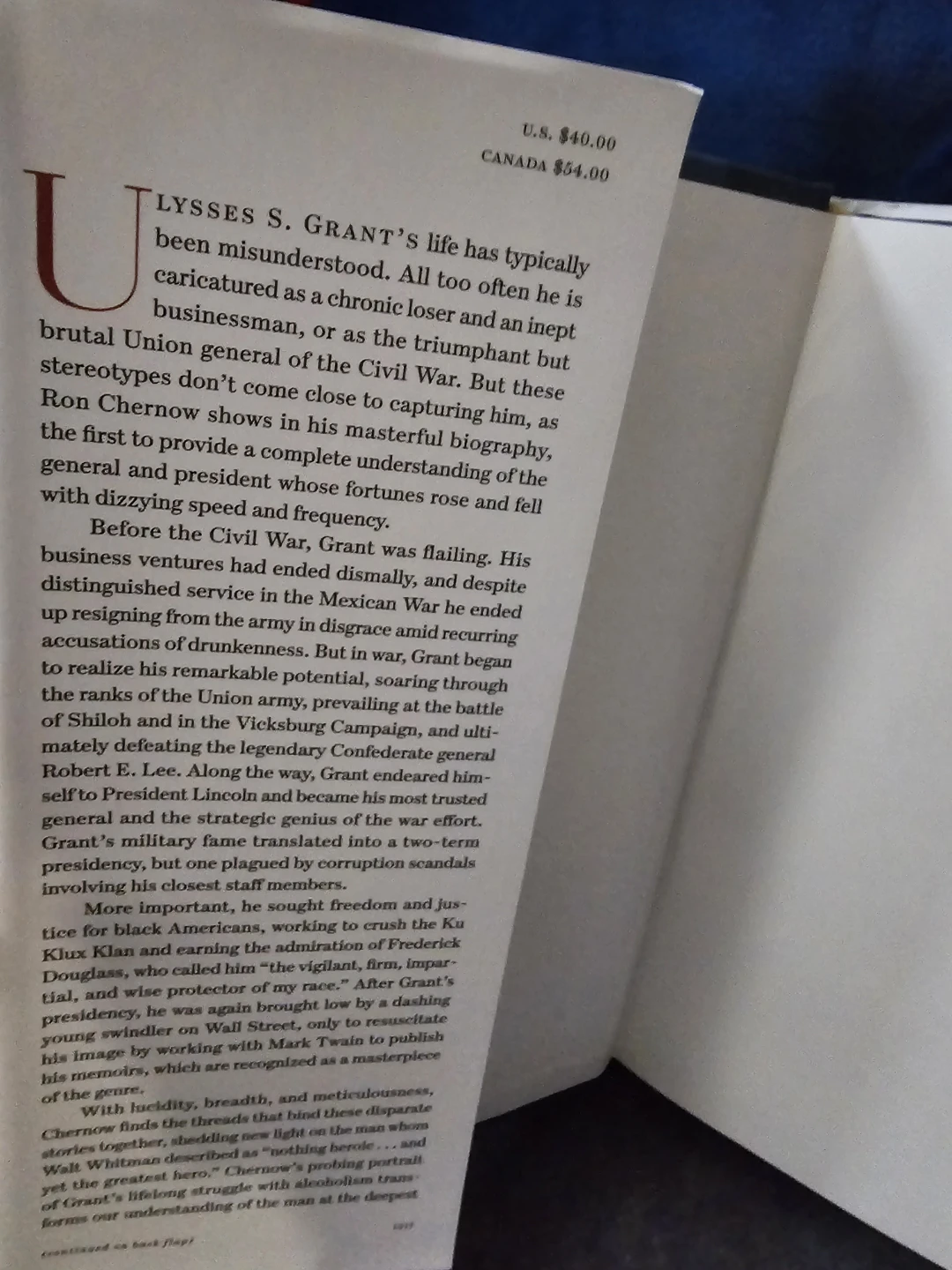 Grant by Ron Chernow, Penguin Press - photo 2