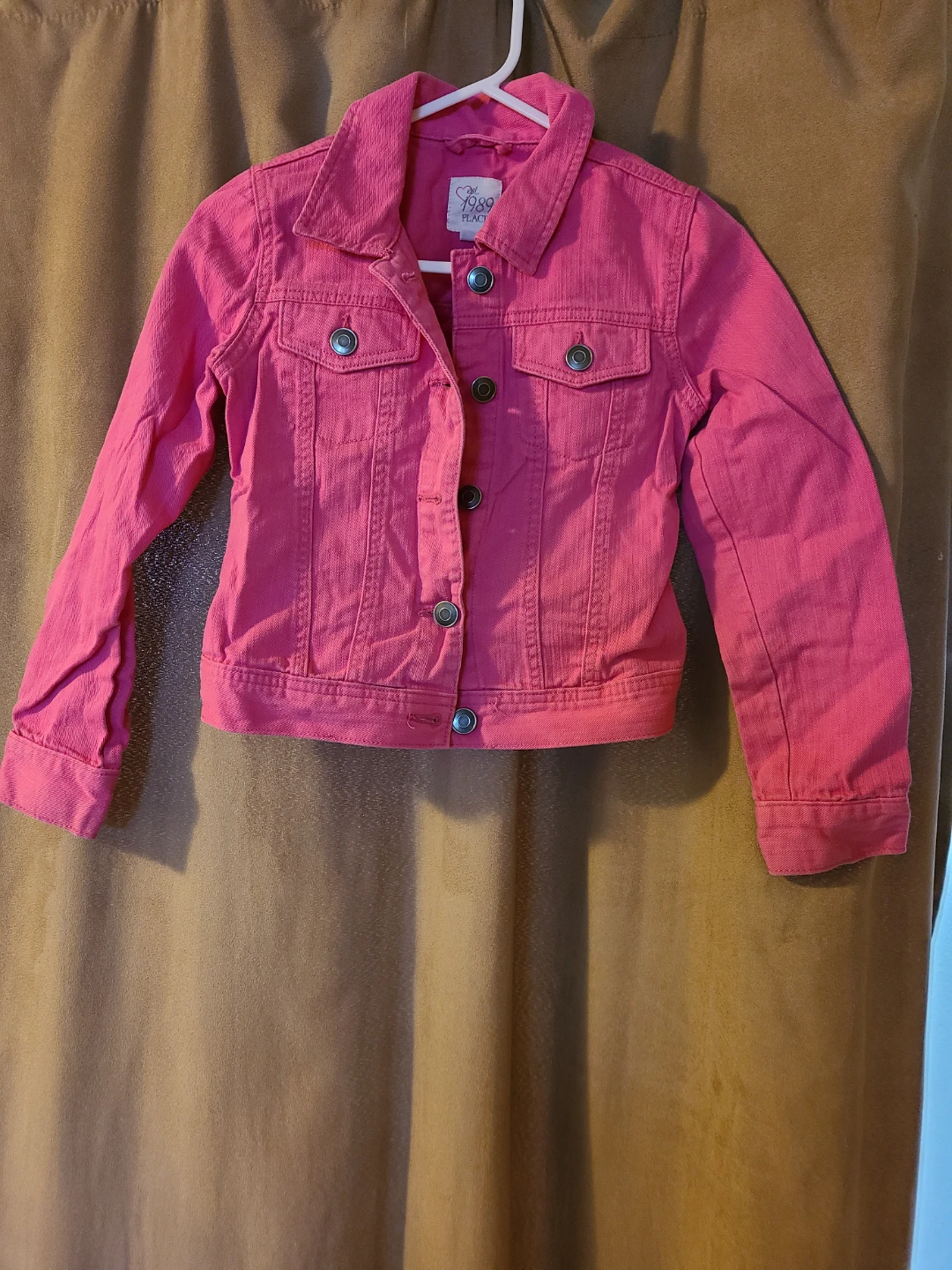 Girls Pink Denim Jacket size L