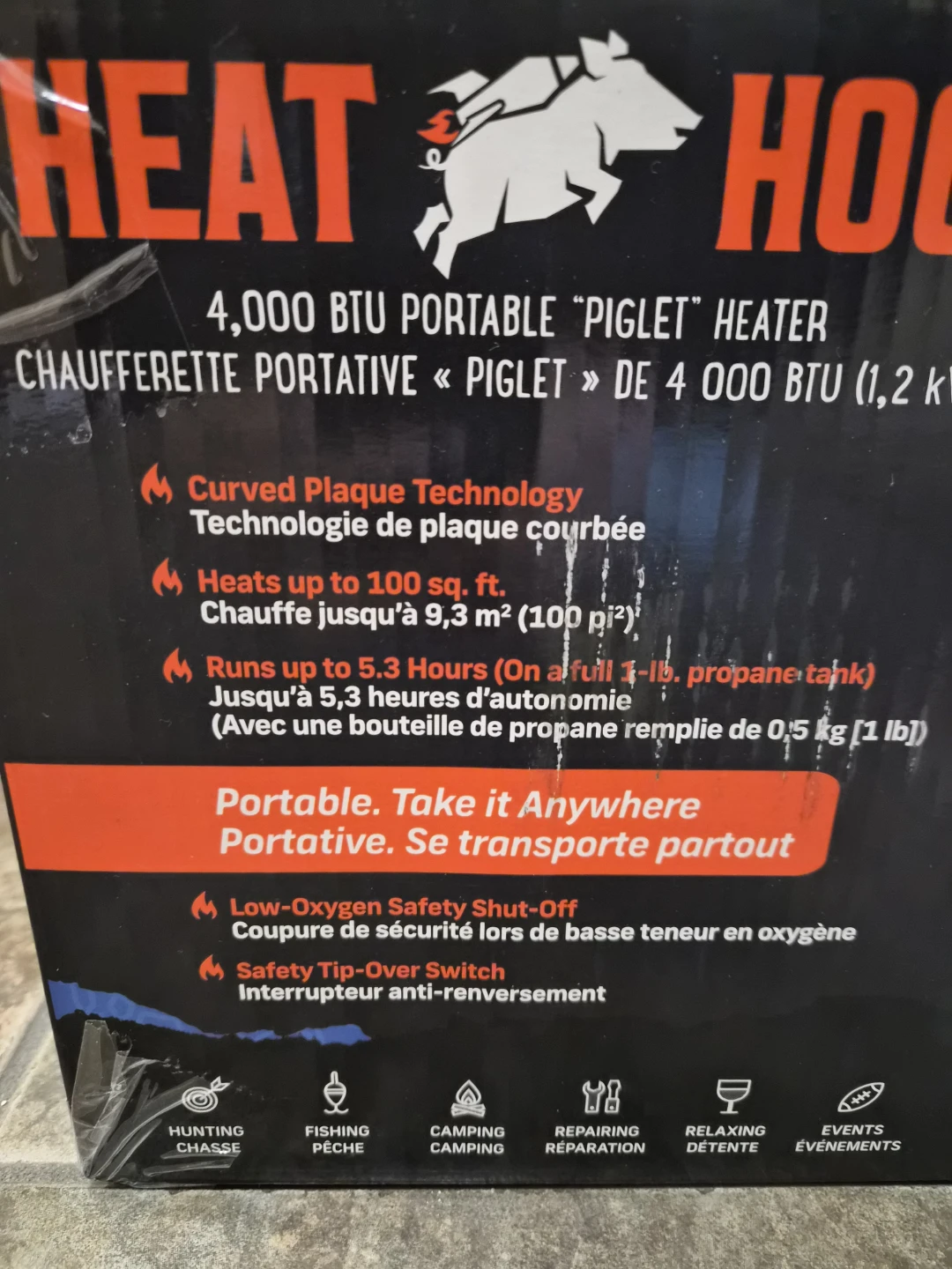 Heat Hog 4,000 BTU Portable "Piglet" Heater - photo 2