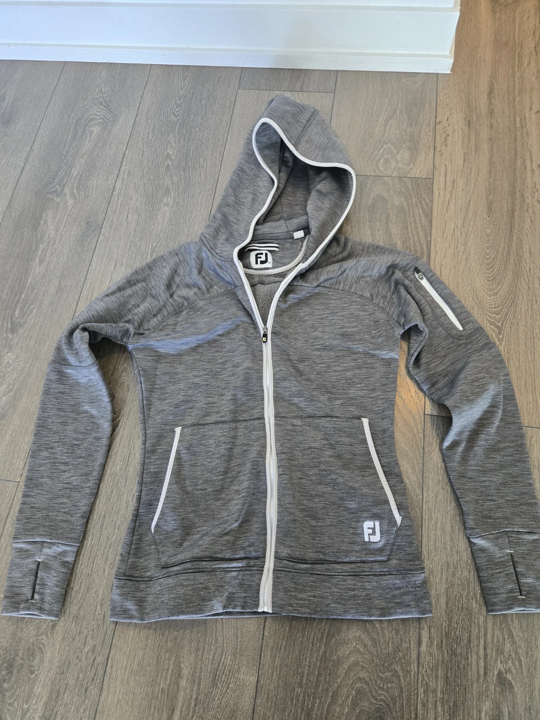 FootJoy Grey Full Zip Hoodie