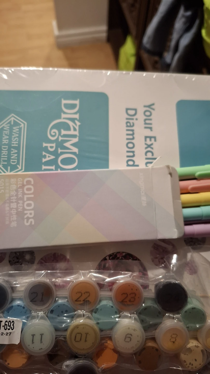 Diamond Painting Kit with Gel Ink Pens and Paints - photo 3