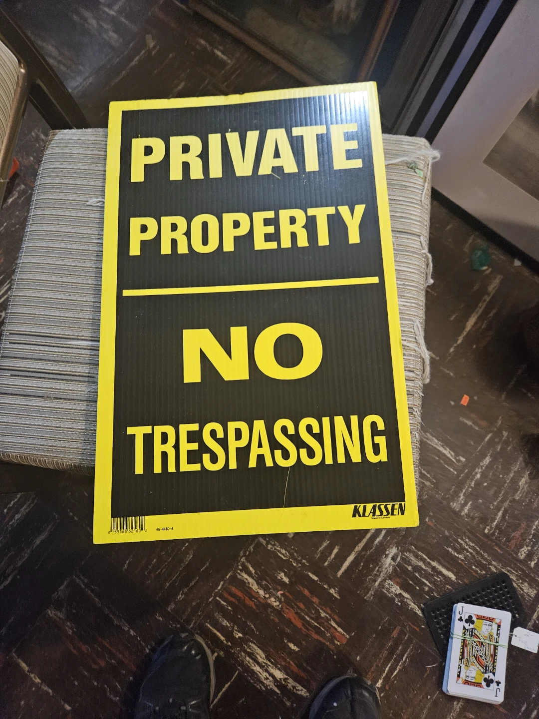 Klassen Private Property No Trespassing Sign - photo 2