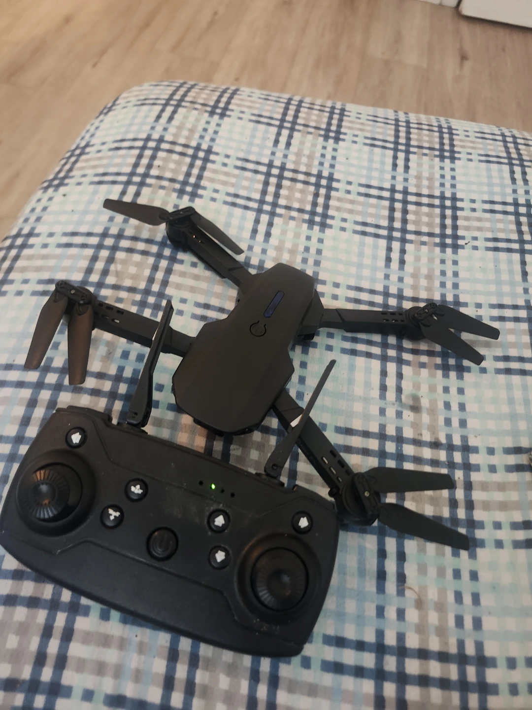 Black Foldable Drone with Remote Control
