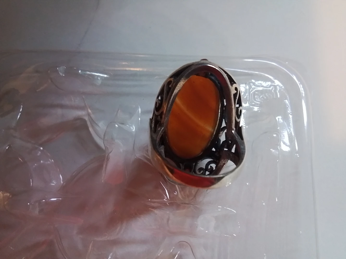 Vng Shipton & Co Sterling Silver Carnelian Agate Ring - photo 3