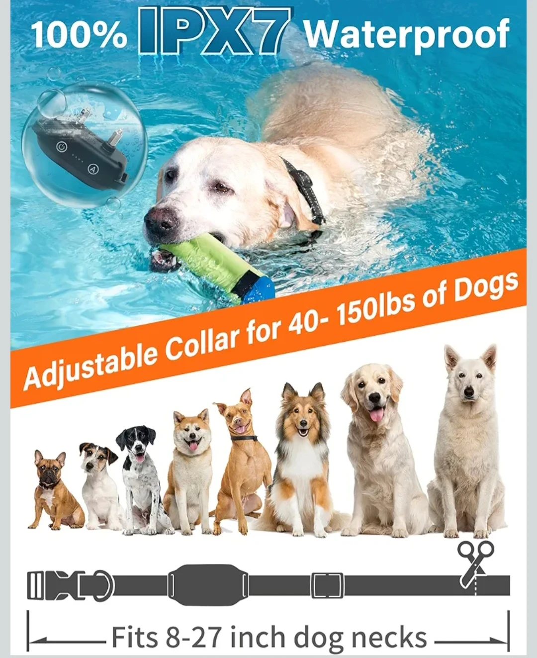 PaiPaitek Dog Training Collar 3300ft Remote Range - photo 4