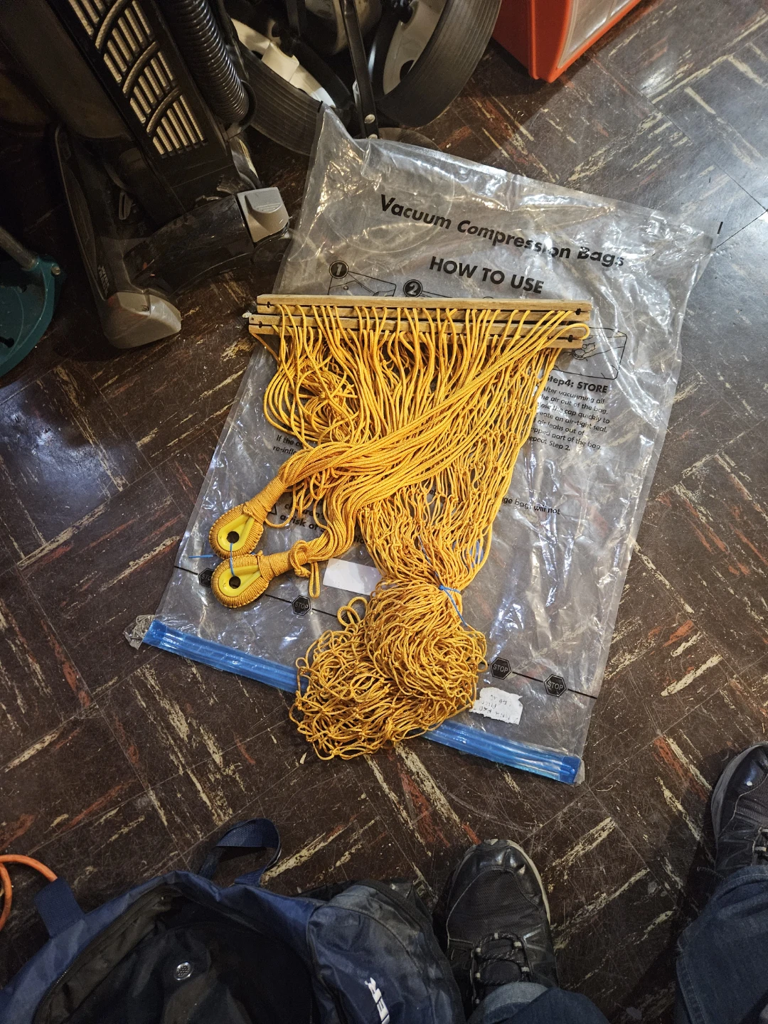 Orange Macrame Plant Hanger - photo 2
