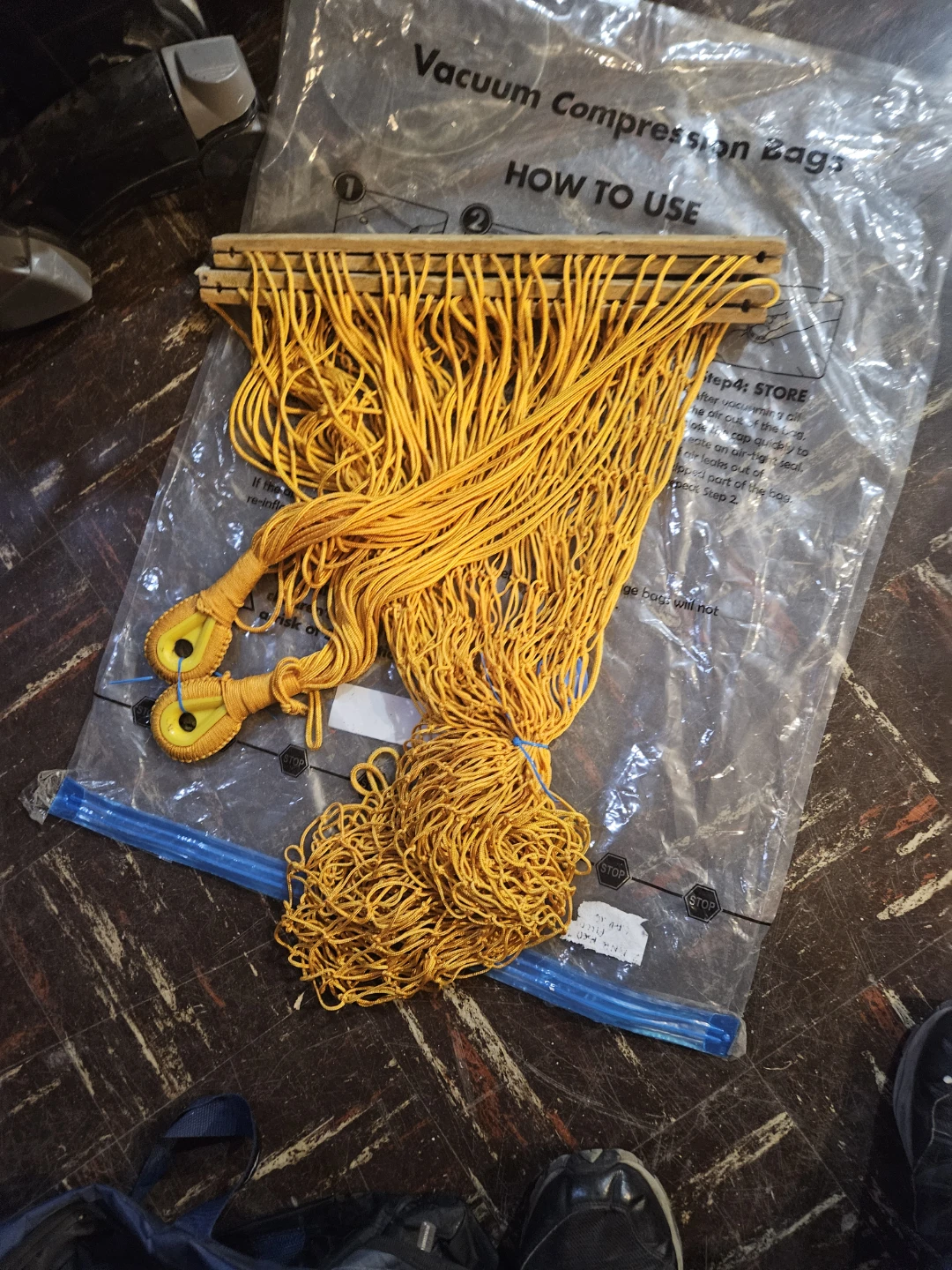 Orange Macrame Plant Hanger - photo 3