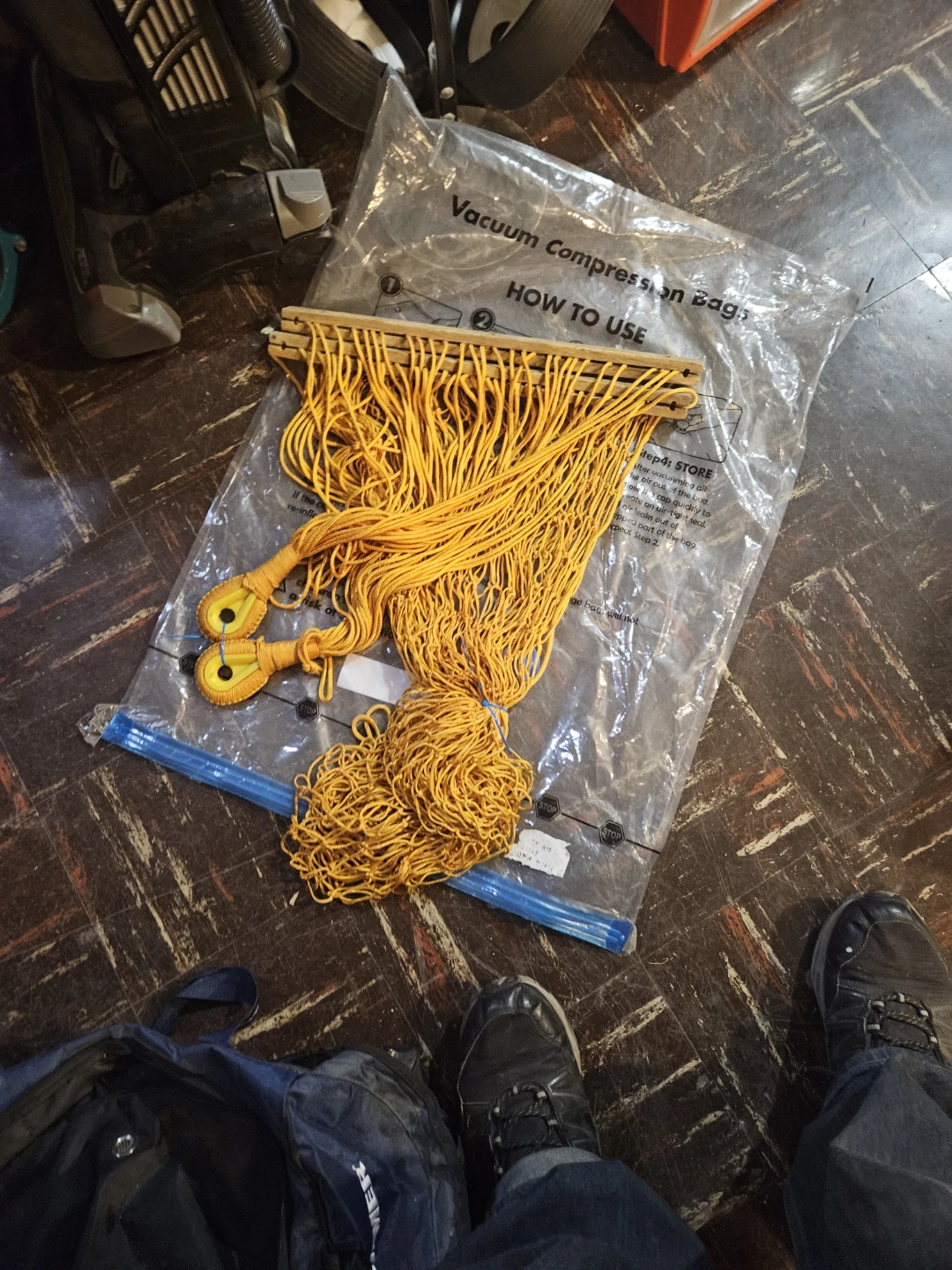 Orange Macrame Plant Hanger - photo 4