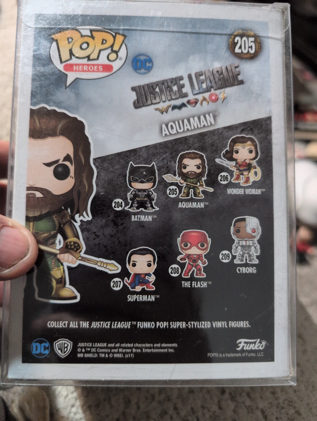 Funko Pop! Heroes DC Justice League Aquaman #205 Vinyl Figure - photo 2