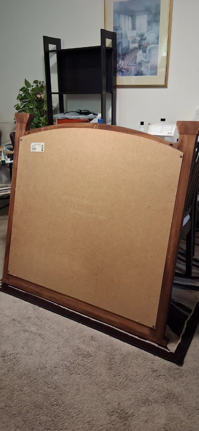 Wooden Framed Arch Mirror - photo 2