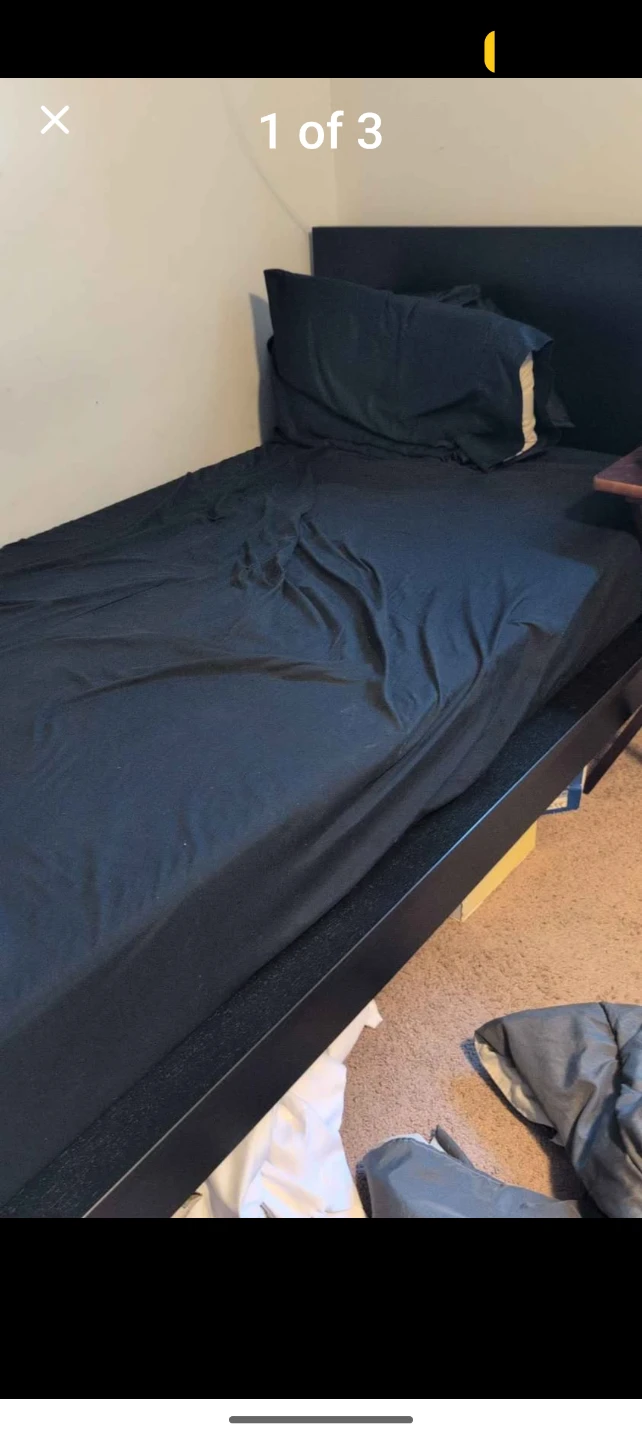 Black Single Bed Frame