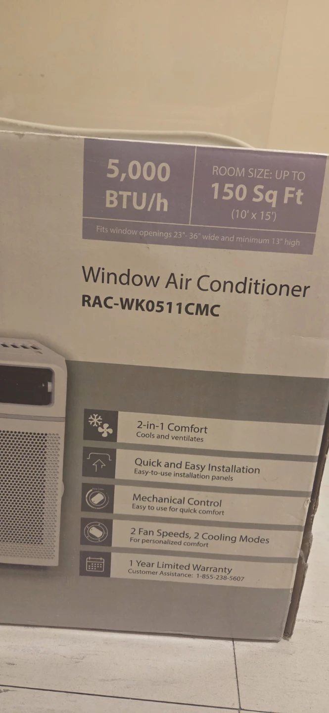 Toshiba Window Air Conditioner RAC-WK0511CMC - photo 2