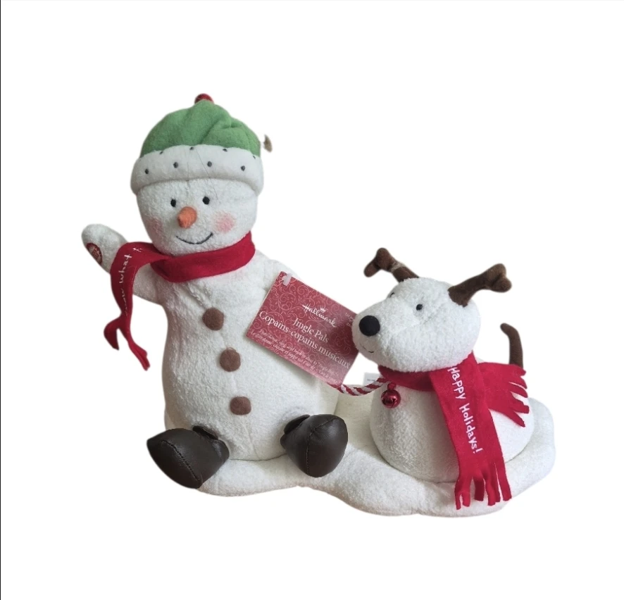 Hallmark Jingle Pals Snowman with Dog Animated Musical Christmas - photo 3