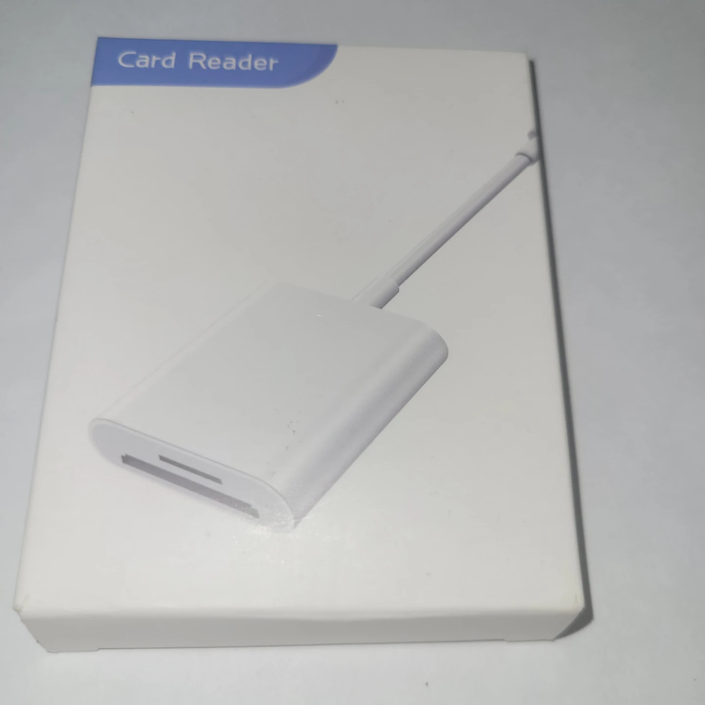 White Card Reader for Micro SD and SD Cards