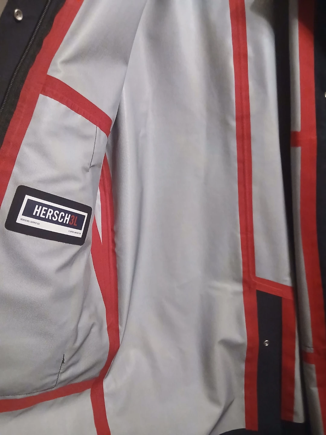 Herschel Supply Co. Black Rain Jacket Size S - photo 3