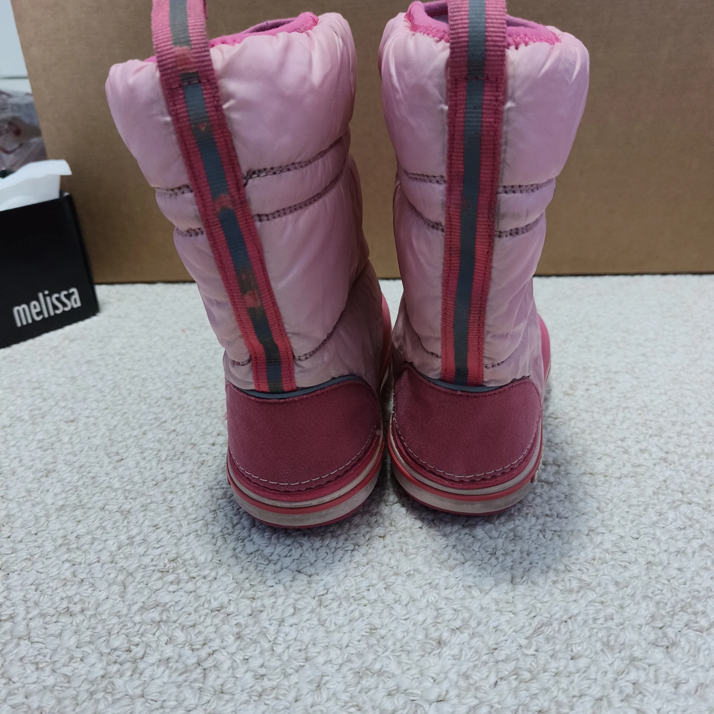 Pink Puffer Winter Boots Toddler Size C 12 - photo 3