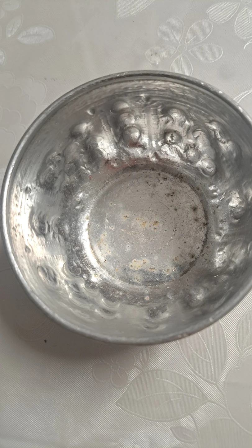 Ornate Silver-Tone Metal Bowl - photo 4