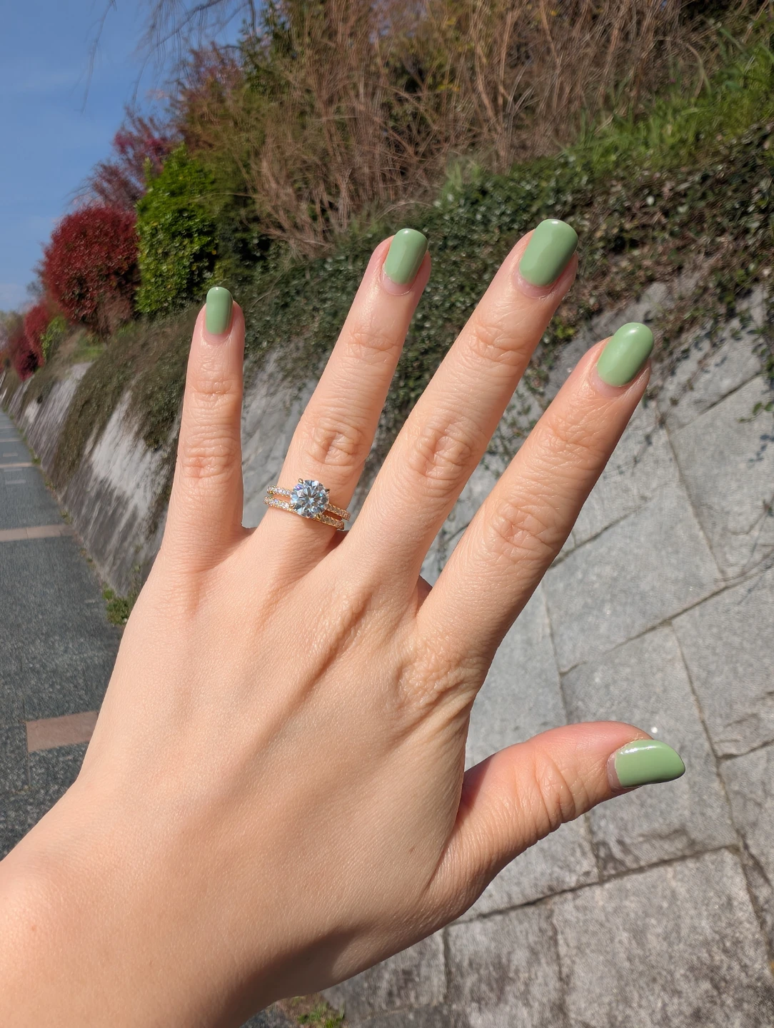 💍 2ct Moissanite Engagement + Wedding Ring Set ✨ - photo 2