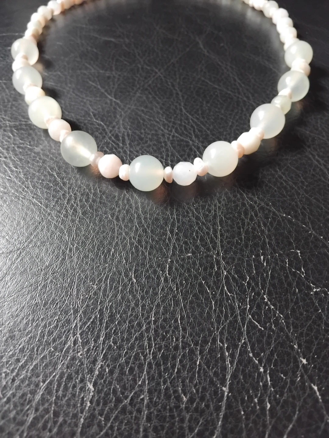 Jade and pearl Necklace - photo 2