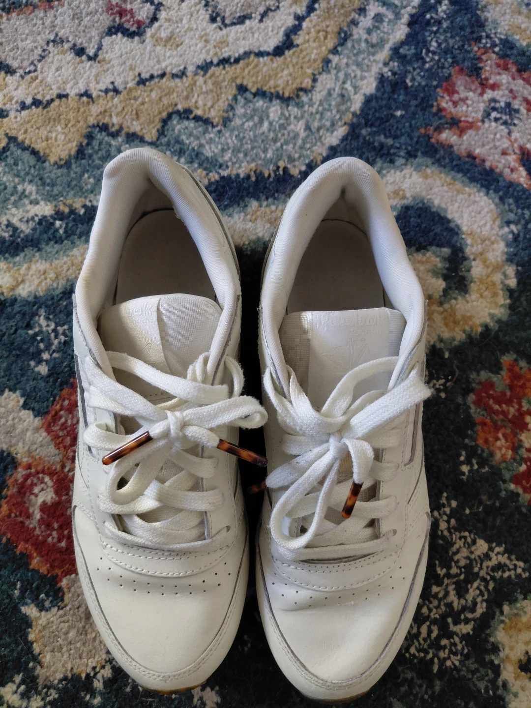 Reebok Classic Leather Shoes - Off White & Tortoiseshell - photo 4