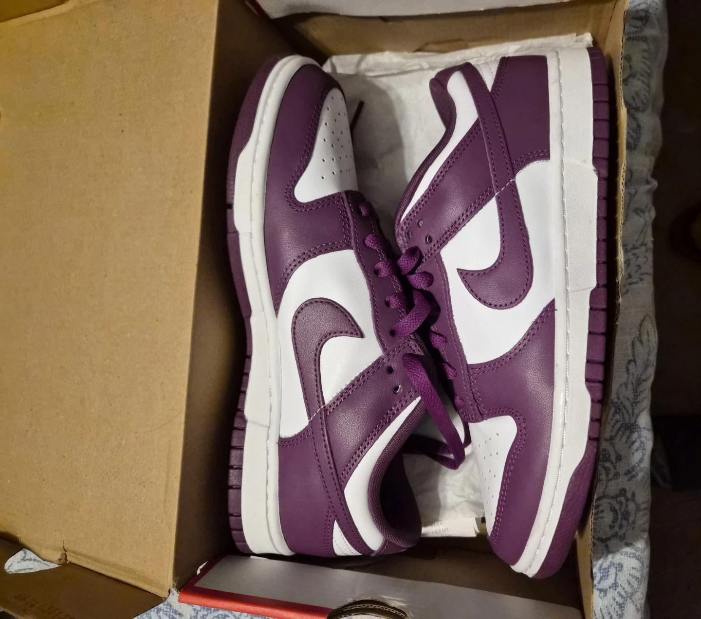 Nike Dunk Low retro Purple White Shoes - photo 2