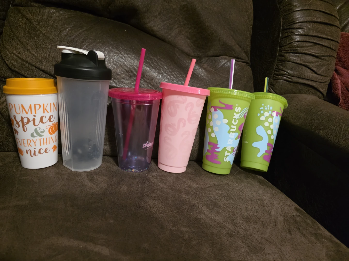 Assorted reusable cups