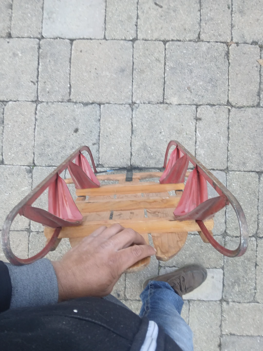 Speedway Vintage Wooden Sled - photo 3