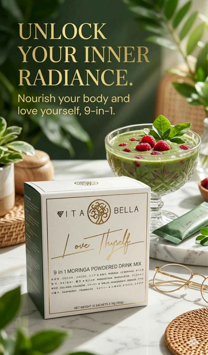Vita Bella 9 in 1 Moringa Drink Mix - 10 Sachets