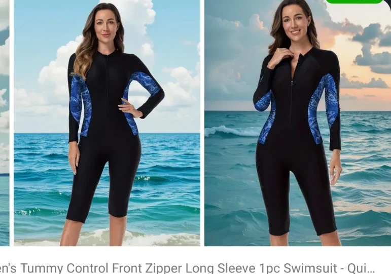 Women's Long Sleeve Swimsuit - photo 2