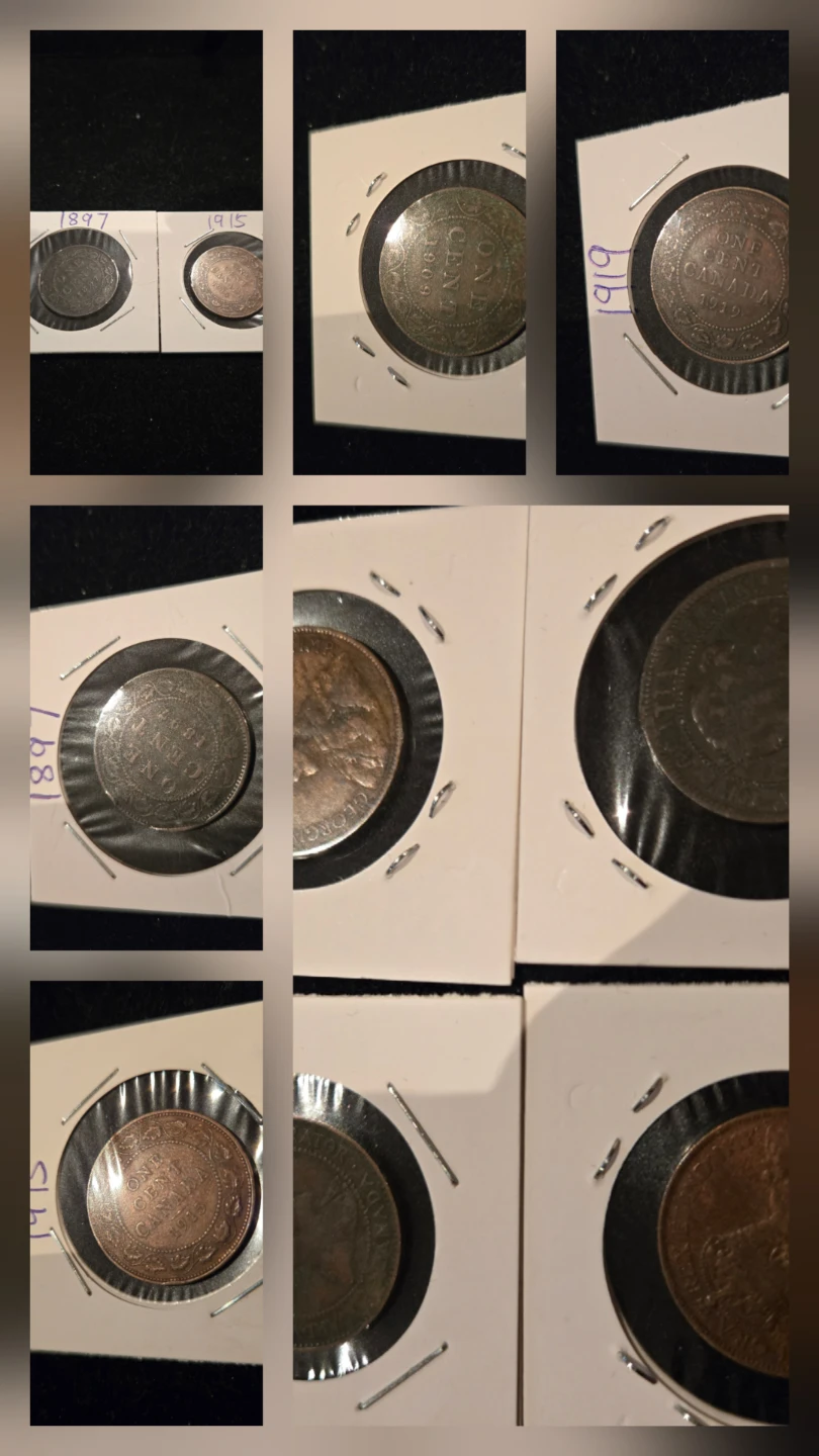 Canada One Cent Coin Collection