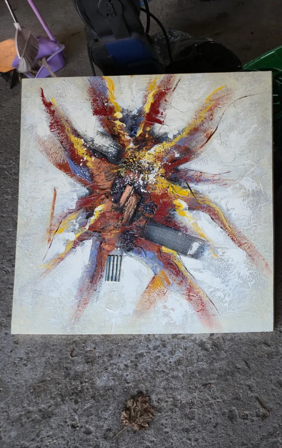 Abstract Textured Wall Art Painting - photo 2