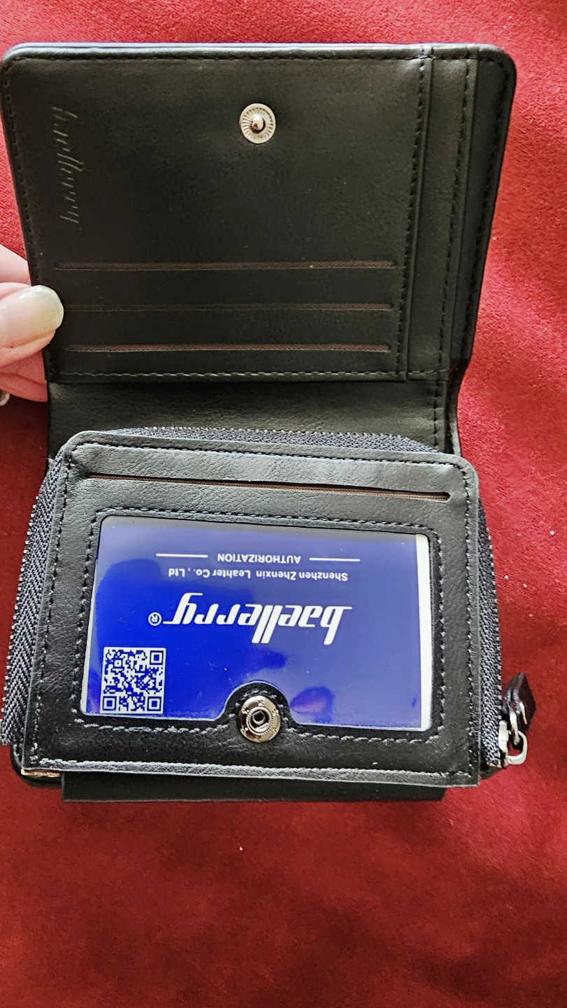 Mens Baellerry Black Anchor Bifold Wallet - photo 5