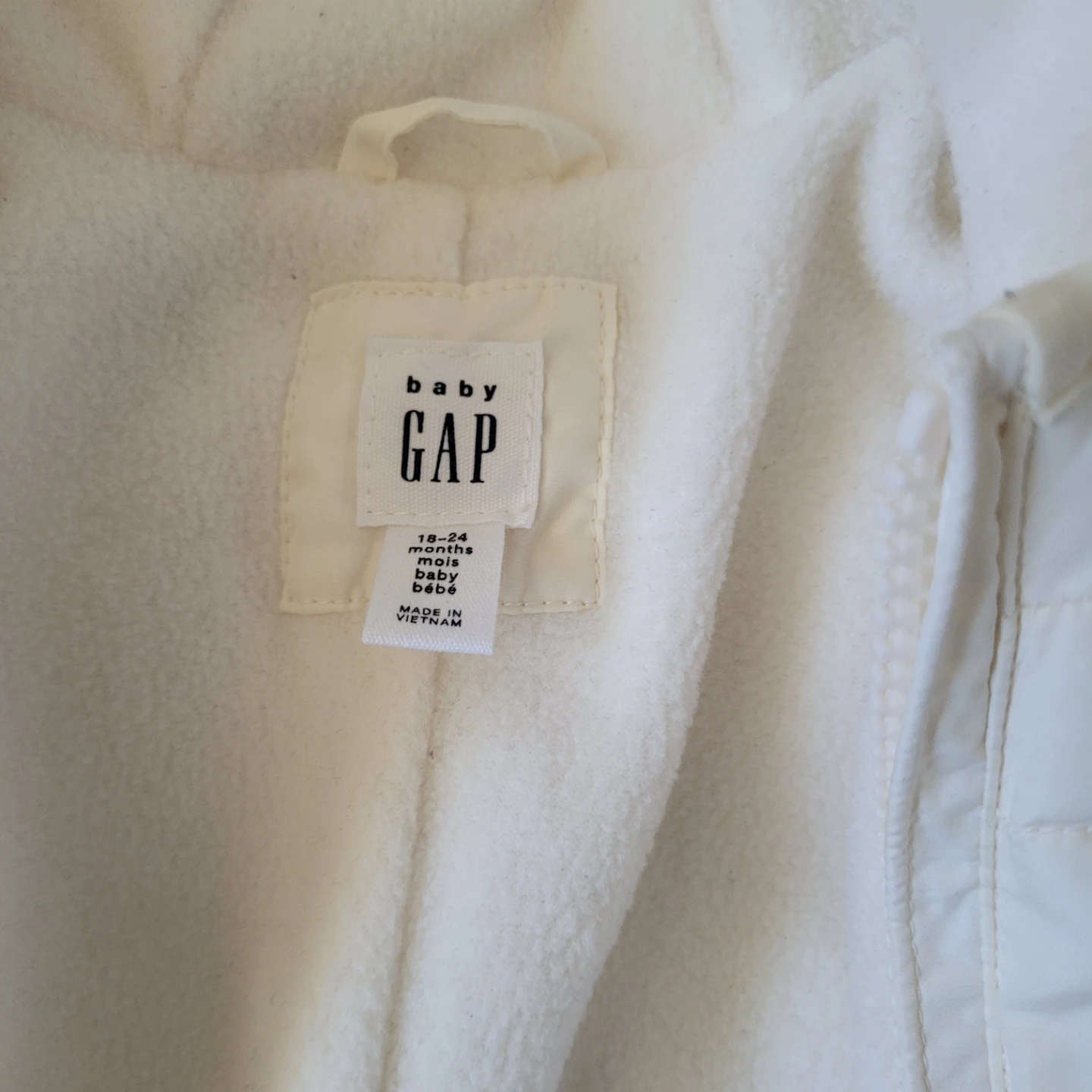 GAP Baby Snowsuit Bunting Suit 18-24 Months Cream - photo 2
