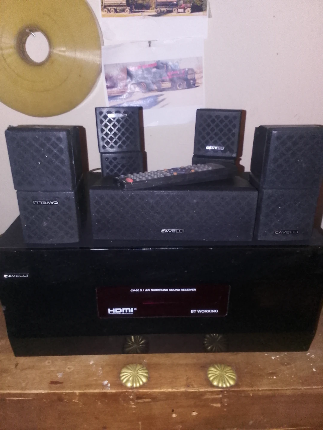 Cavelli 5.1 AV Surround Sound Receiver System with Speakers - photo 2