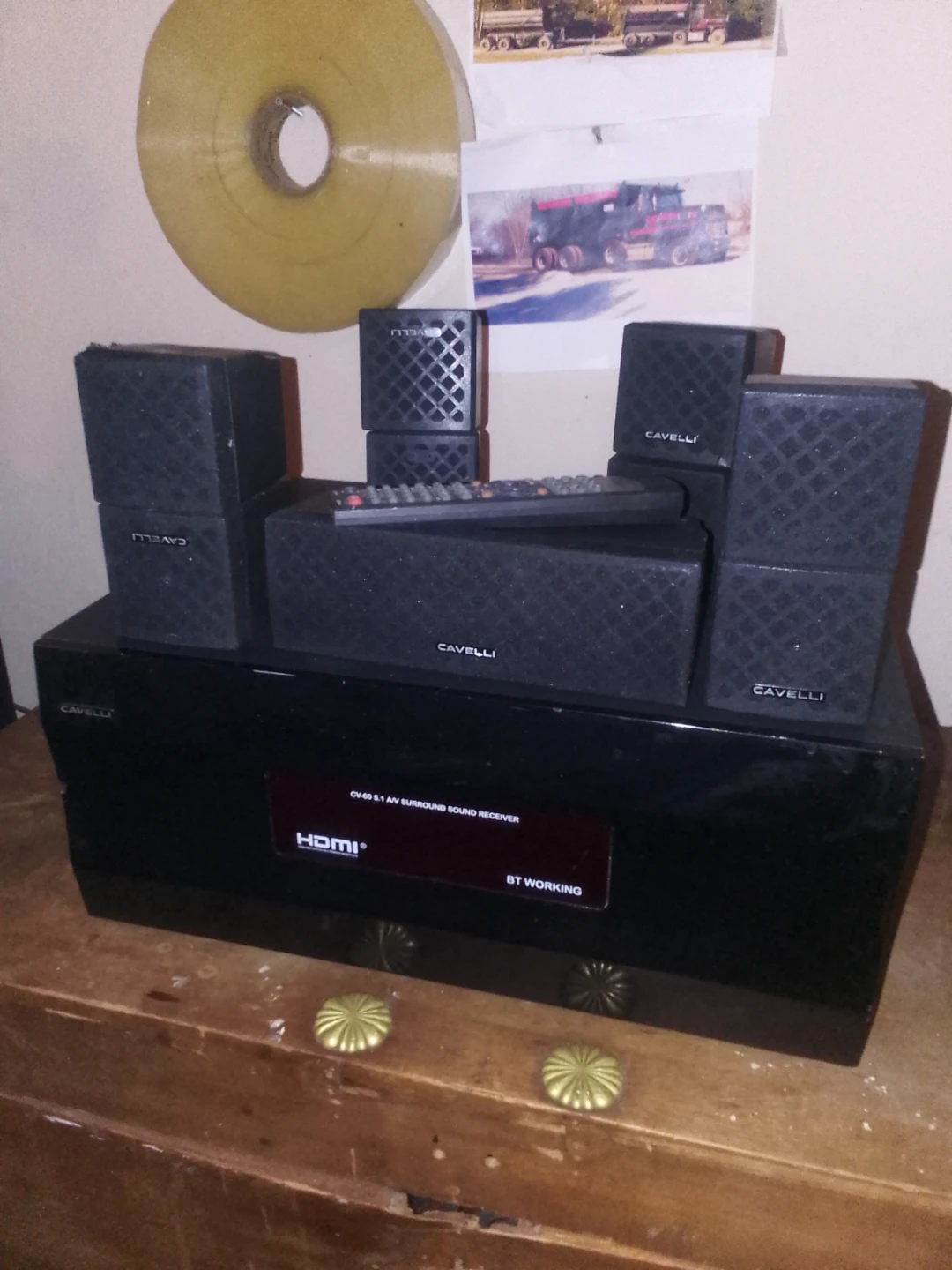 Cavelli 5.1 AV Surround Sound Receiver System with Speakers - photo 3