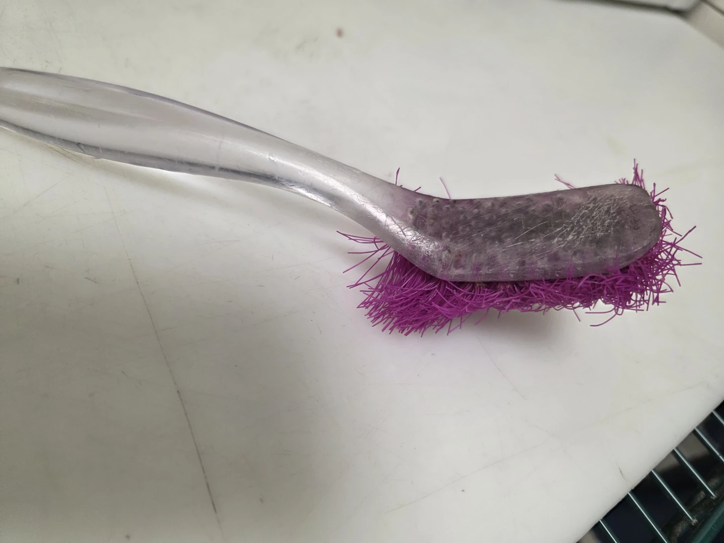 Scrub Brush with Purple Bristles