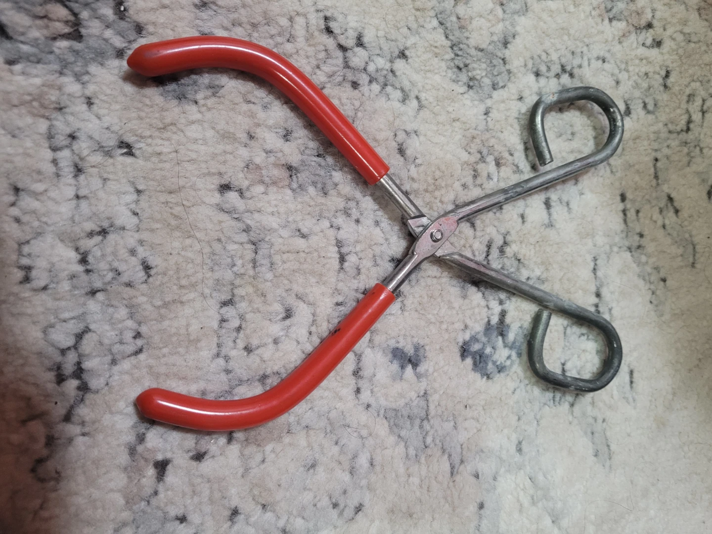 Vintage Kitchen Tongs with Red Handles - photo 2