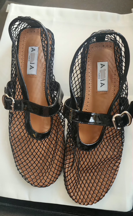 Fishnet Ballet Flat Shoes - photo 3