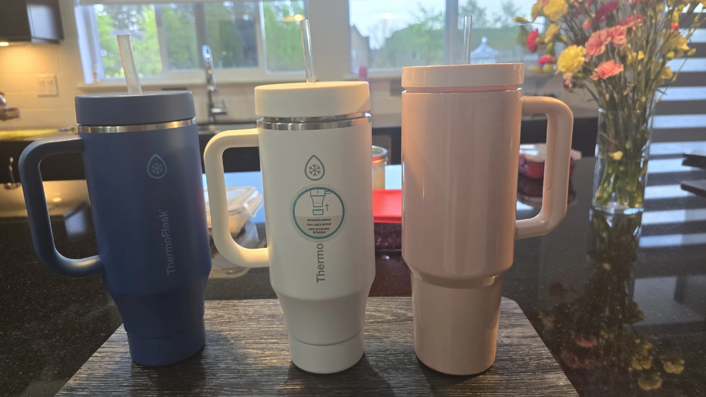 ThermoFlask Tumbler with Straw