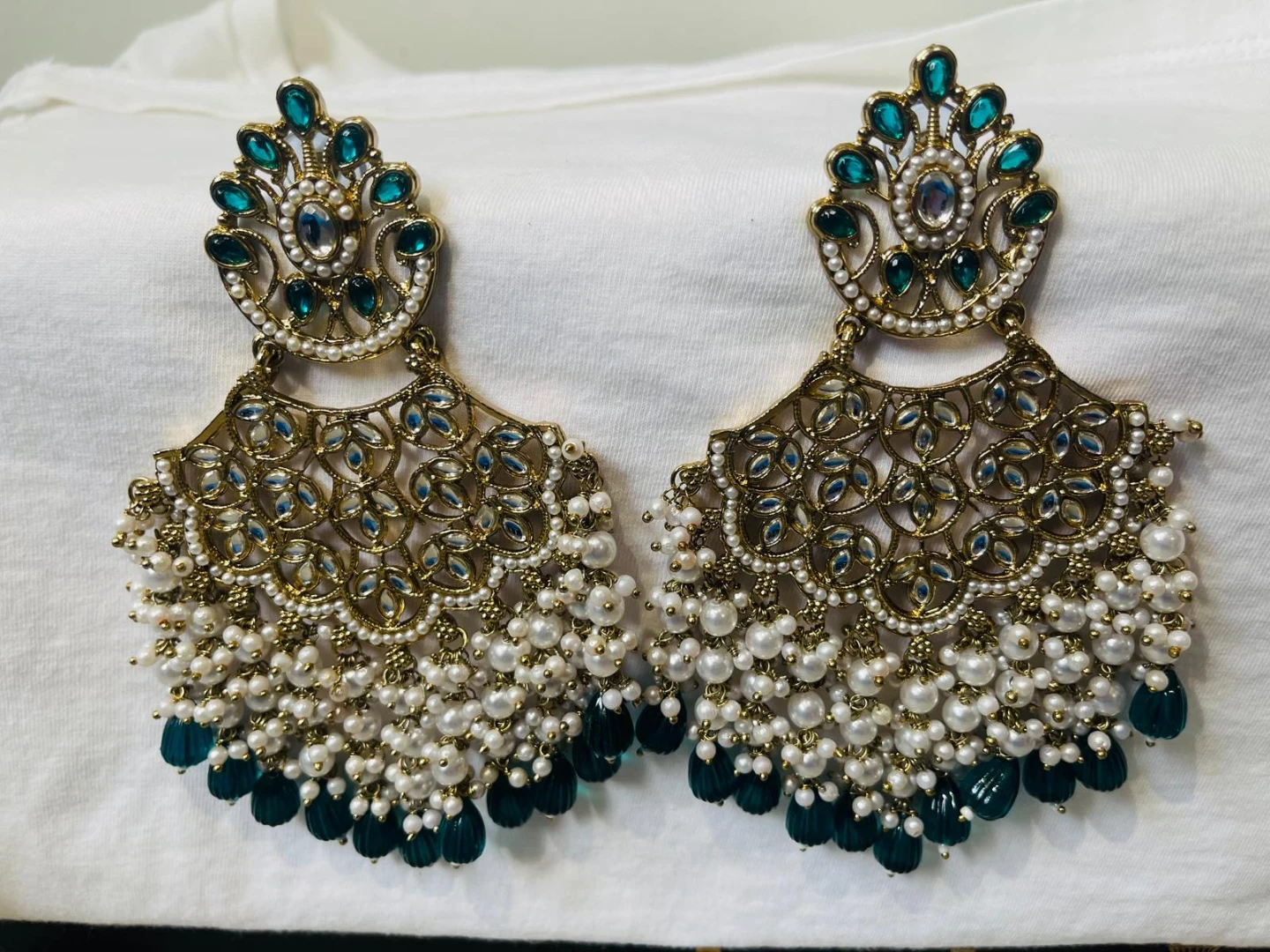Traditional Indian Style Chandelier Earrings - photo 4