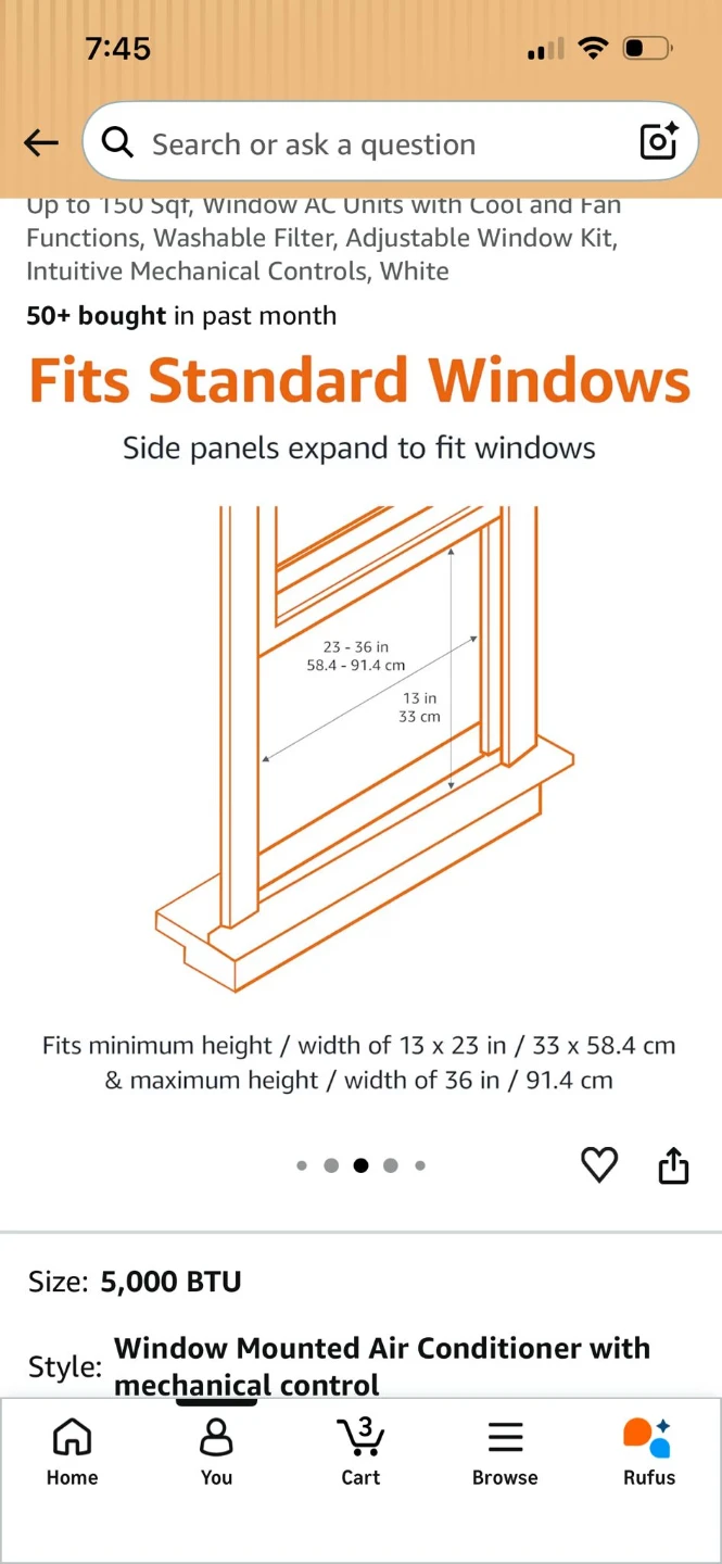 Amazon Basics Window Air Conditioner - photo 2