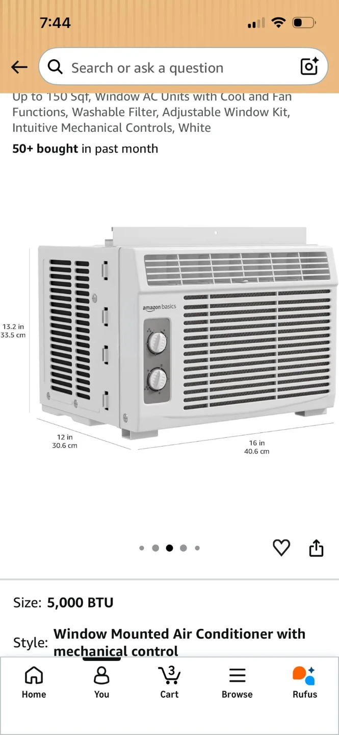 Amazon Basics Window Air Conditioner - photo 3