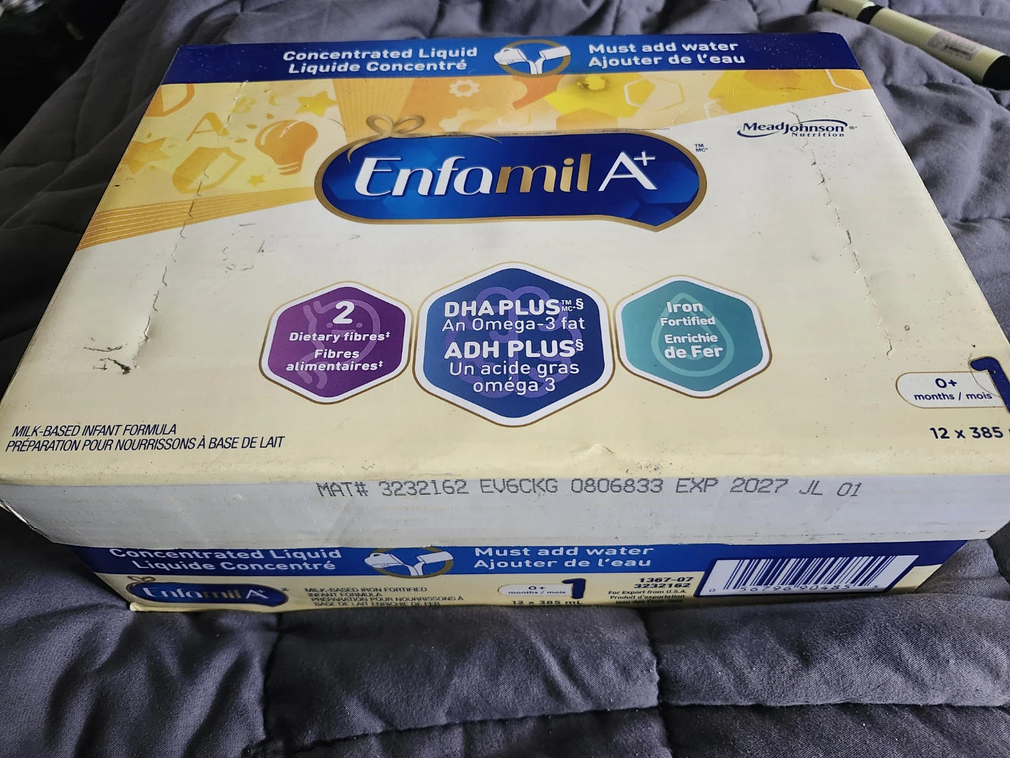 Enfamil A+ Concentrated Liquid Formula 12 x 385ml